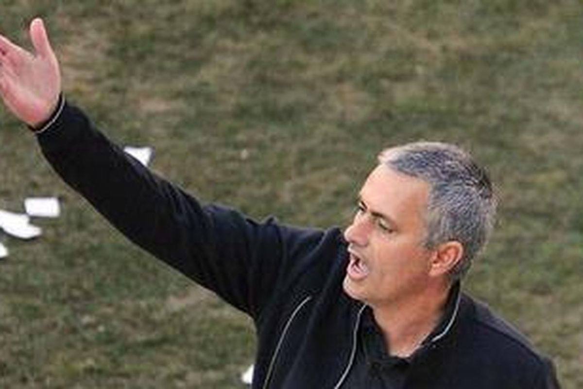 Pelatih Real Madrid, Jose Mourinho.