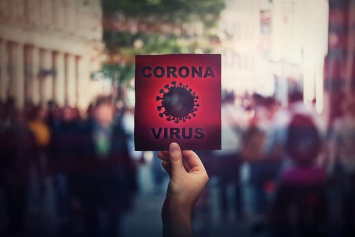 Ilustrasi virus corona (Covid-19)