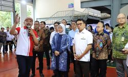 Menaker Dampingi KSP Tinjau Pengembangan SDM lewat Pelatihan Vokasi