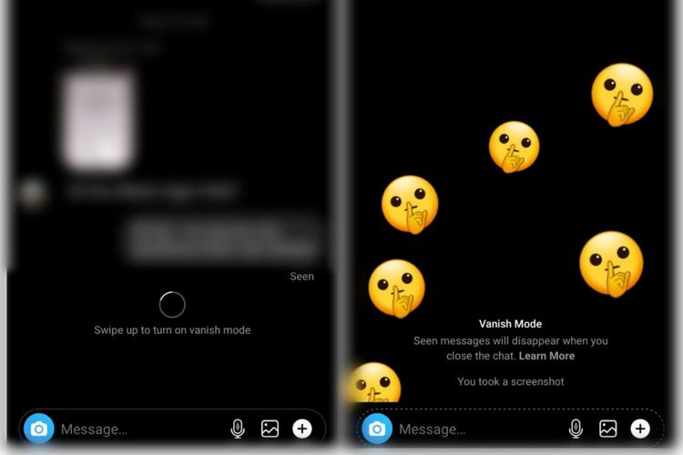 Cara menggunakan Vanish Mode di Instagram