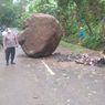 Tertimpa Batu Besar yang Longsor dari Tebing, Sepeda Motor Sertu Agus Hancur sampai Tak Berbentuk