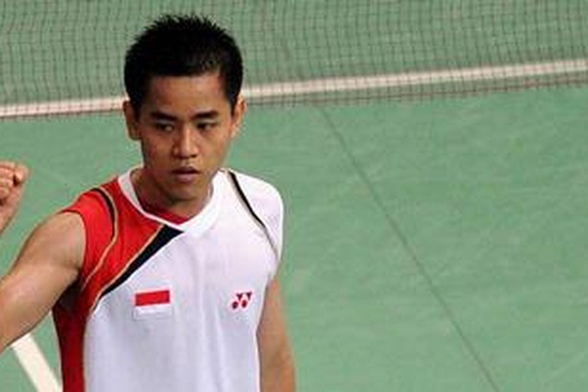 Simon Santoso melewati babak pertama Djarum Indonesia Open, Rabu (23/6).