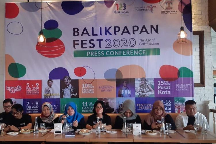 PERSIAPAN-Sesi Jumpa Pers yang dilakukan panitia pelaksana Balikpapan Fest 2020. Kegiatan ini merupakan salah satu Calender of Event Kementerian Pariwisata dan Ekonomi Kreatif Indonesia.