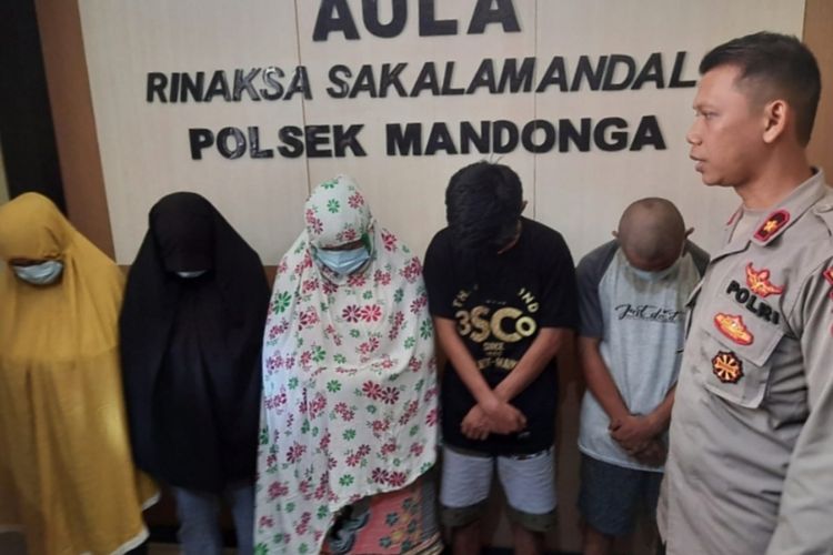 Enam orang yang terlibat dalam kasus Aborsi ditangkap polisi dan ditahan di Polsek Mandonga Kendari