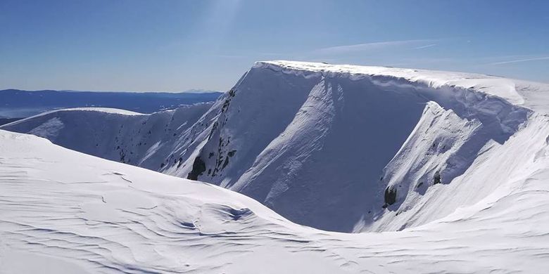 Pegunungan Rila, Bulgaria, tengah diselimuti salju pada Januari 2018.