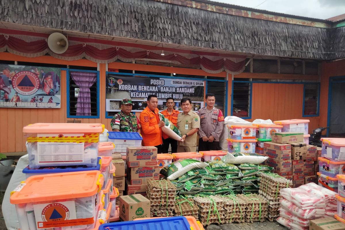 Banjir Kiriman di Nunukan Surut, BPBD Distribusikan Bantuan Bagi Warga