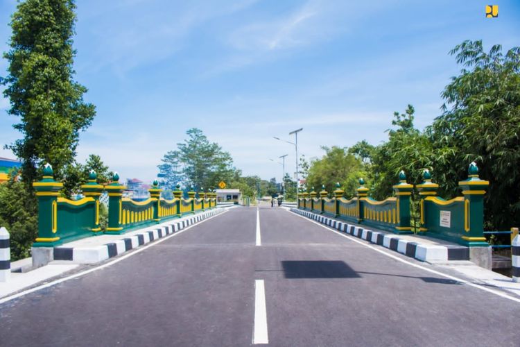 Jembatan Sanggrahan di Dusun Sanggrahan, Desa Maguwoharjo.