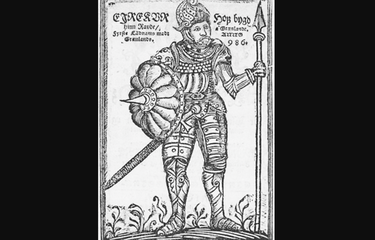 Ilustrasi Erik the Red, orang yang disebut memberi nama Greenland.