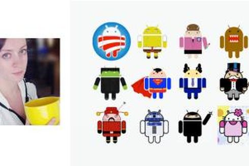 Irina Blok, Wanita di Balik Robot Hijau Android