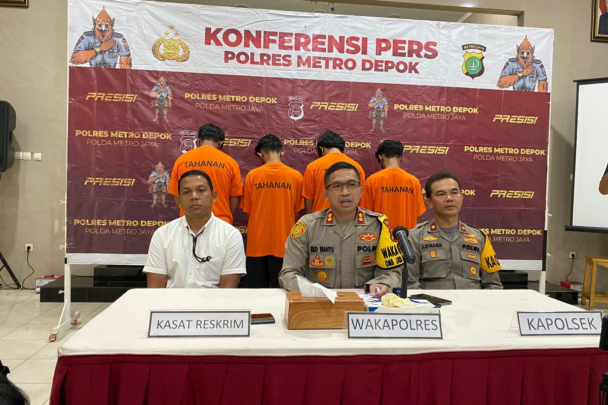 Wakapolres Metro Depok AKBP Eko Wahyu Ferdian di Polres Depok, Selasa (21/5/2024).