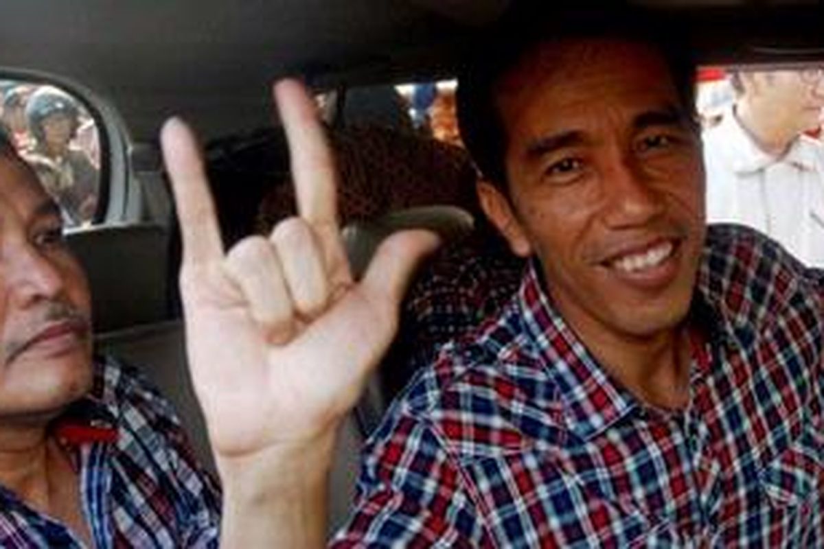 Calon Gubernur DKI Jakarta Joko Widodo atau akrab dipanggil Jokowi.