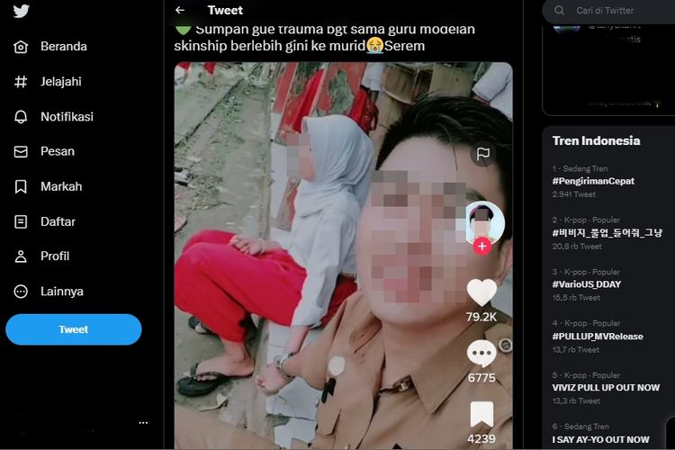 Viral konten TikTok guru dan murid SD yang kurang pantas