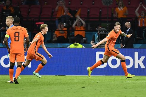 Hasil Belanda Vs Ukraina, Drama 5 Gol Warnai Kemenangan De Oranje