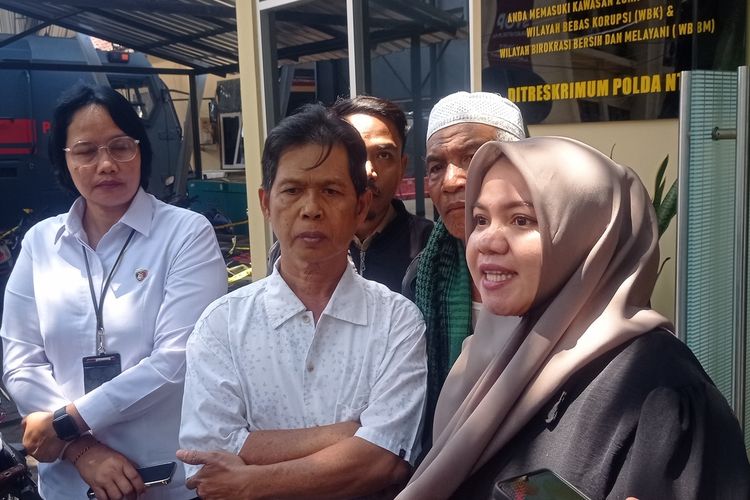 Pusat Bantuan Hukum Buruh Migran saat mendatangi Polda NTB untuk melaporkan dugaan TPPO pekerja migran Asal Lombok yang lumpuh dan tak bisa bicara usai pulang dari Arab Saudi