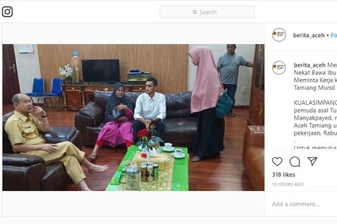Ketika Seorang Pemuda Bawa Ibunya ke Kantor Bupati Aceh Tamiang Minta Pekerjaan