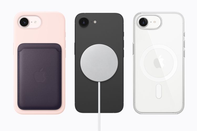 Varian warna iPhone 17e dan aksesoris pendukungnya.