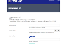 Link dan Cara Cek Pengumuman Seleksi Mandiri S1 UNY Jalur Tes Tulis