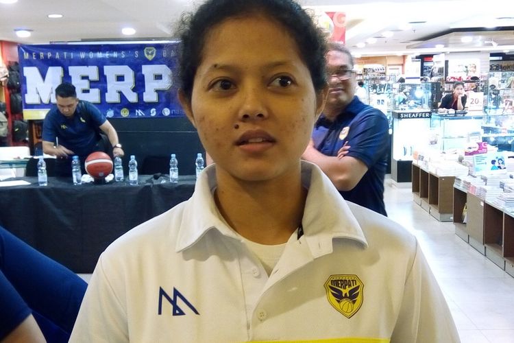 Kapten klub basket Merpati Bali Agustin Gradita Retong. Agustin bersama timnas basket putri Indonesia mempersembahkan medali perunggu pada SEA Games Filipina 2019. 