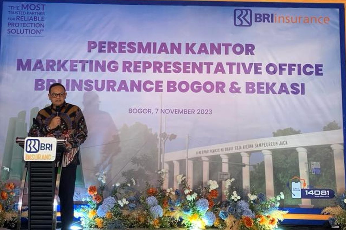 Direktur Utama BRI Insurance R Budi Legowo meresmikan MRO BRI Insurance terbaru.