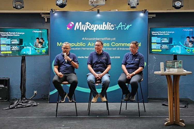 Ilustrasi peluncuran layanan internet WFA MyRepublic Air.