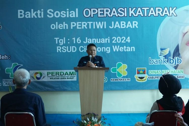 Kegiatan baksos operasi karatak gratis di RSUD Cikalong Wetan menjadi menjadi salah satu langkah Pos Ind agar semakin dekat dengan masyarakat. 