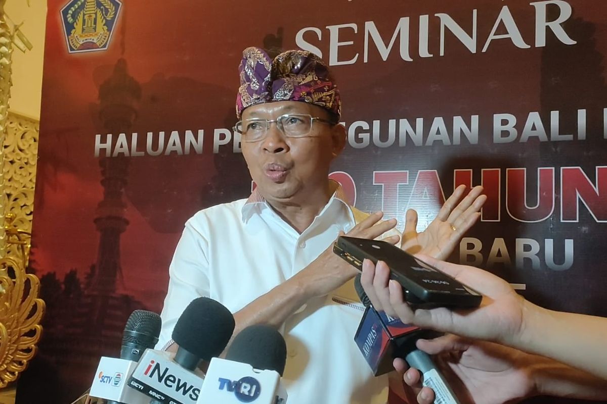 Gubernur Bali I Wayan Koster ditemui di kawasan Badung, Bali, Kamis (4/5/2023) malam.