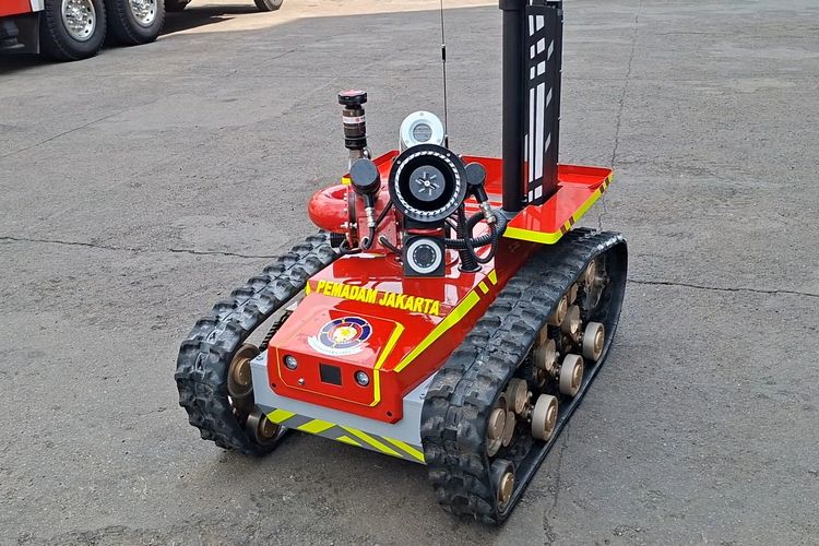 Canggihnya Robot Pemadam MRF-500 DKI Jakarta, Jadi Tameng Petugas di Lokasi Ekstrem