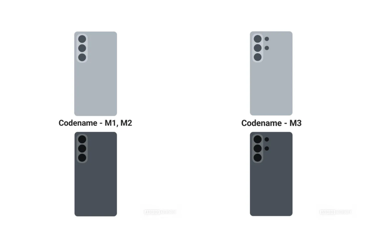 Render Galaxy S26 (M1), Galaxy S26 Plus (M2), dan Galaxy S26 Ultra (M3) ditemukan di bocoran One UI 8.5.