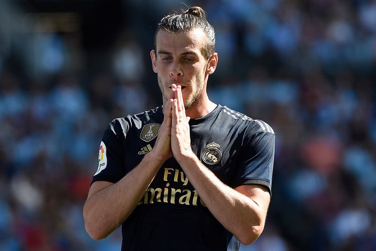 Pemain asal Wales, Gareth Bale, saat tampil pada laga Celta Vigo vs Real Madrid di Stadion Balaidos, Sabtu (17/8/2019).