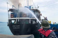 Kapal MV Aventador Terbakar, 5 Kru Terjun ke Laut