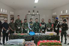 Pasukan Perbatasan RI–Malaysia Amankan 1,7 Ton Daging Allana dan Daging Olahan Ilegal Asal Malaysia