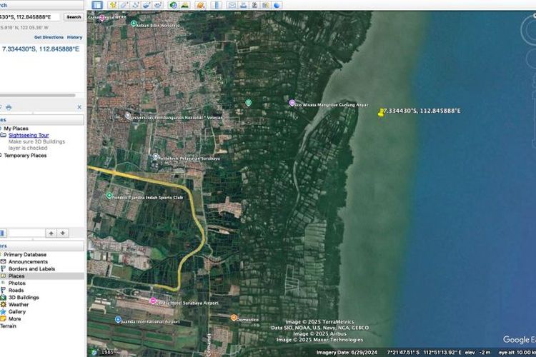 Polda Jawa Timur (Jatim) akan memeriksa pihak ketiga dalam kasus Hak Guna Bangunan atau HGB 656 hektare di perairan Sidoarjo, Jumat (21/2/2025)