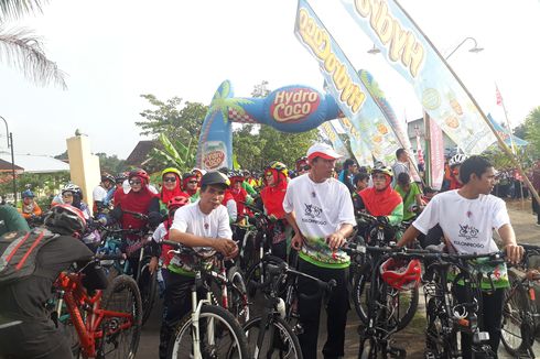 Euforia Peserta Gowes Nusantara Tour de Menoreh yang Tak Padam 