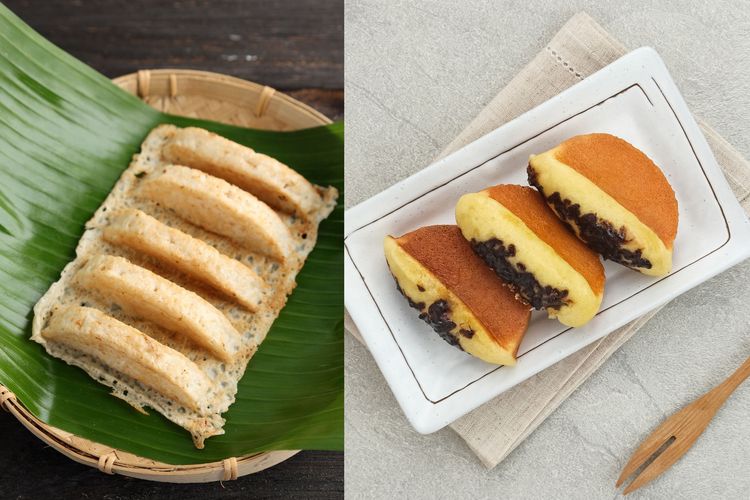 Kue pancong dan kue pukis, jajanan yang terlihat mirip namun ternyata berbeda.
