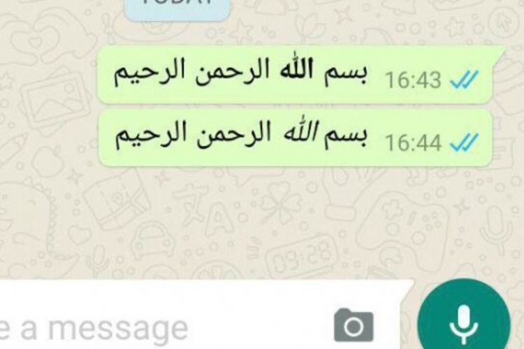 Ilustrasi ubah teks biasa ke teks Arab di WA dan media sosial 