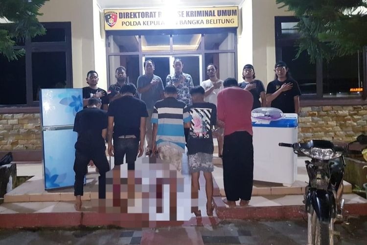 Kawanan kasus pencurian dengan pemberatan yang dua di antaranya ditembak polisi di Pangkalpinang, Rabu (10/5/2023) malam.