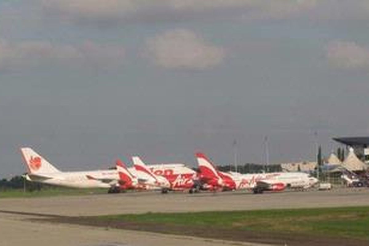 Lion Air di Bandara Internasional Soekarno-Hatta.