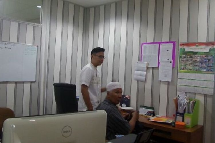 Ruang staf anggota DPR RI Fraksi PPP, Gedung Nusantara I DPR, Kompleks Parlemen, Senayan, Jakarta, Jumat (25/8/2017).