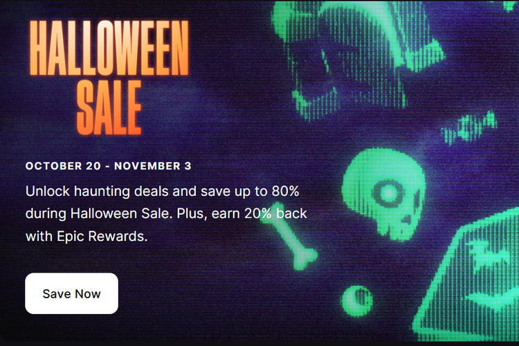 Epic Games menggelar diskon game bertajuk Halloween Sale. Ajang diskon ini digelar hingga 3 November mendatang. 