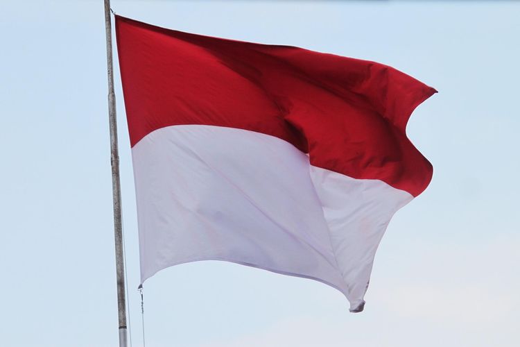 Ilustrasi bendera Indonesia 