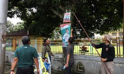Atribut Pemilu Dipasang Sebelum Masa Kampanye, Pemkot Pematang Siantar Lakukan Penertiban