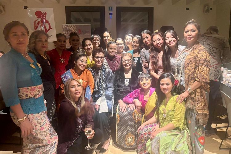 Acara Kebaya Night di Treviso, Italia, Februari 2025.