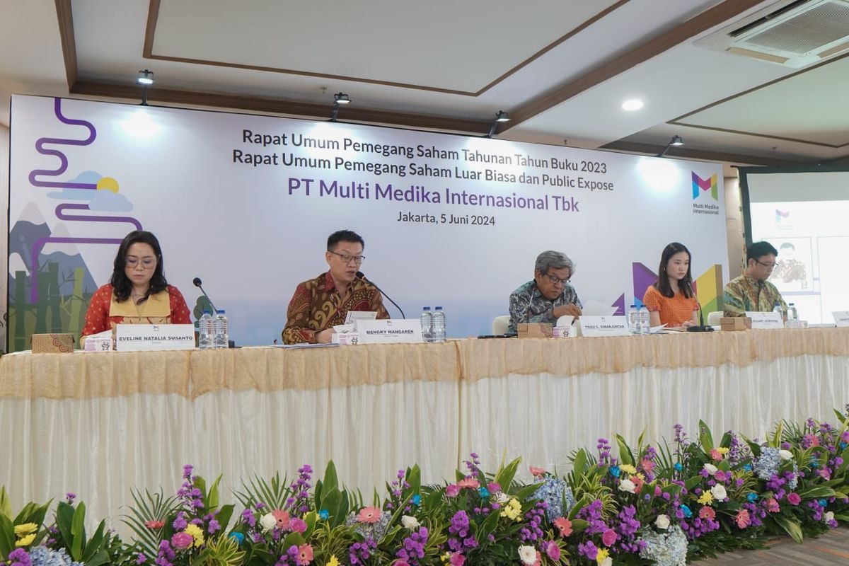 PT Multi Medika Internasional Tbk (MMI) menggelar Rapat Umum Pemegang Saham (RUPS) di Jakarta, Rabu (5/6/2024). 