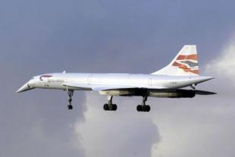 Concorde, pesawat terbang sipil tercepat yang pernah dibuat, mampu menempuh penerbangan antara London dan New York dalam waktu kurang dari tiga jam.
