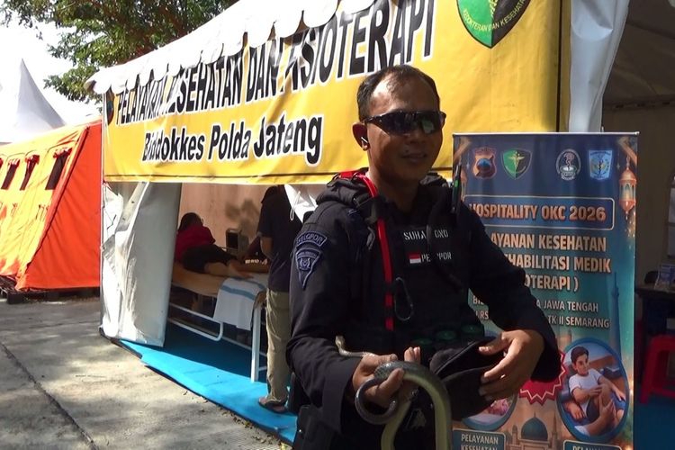 Heboh Ular 1,5 Meter Masuk Posko Tol Kalikangkung, Sempat Memicu Kepanikan