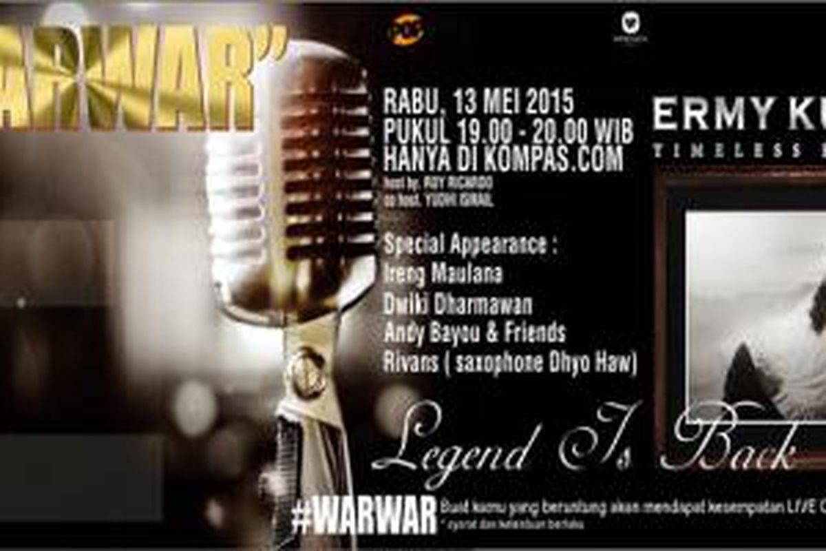 Warung Warner episode Ermy Kullit 'Legend is Back', Rabu (13/5/2015).