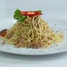 Resep Spaghetti Aglio Olio Tuna Kaleng, Bumbu Simpel Pakai Bawang Putih