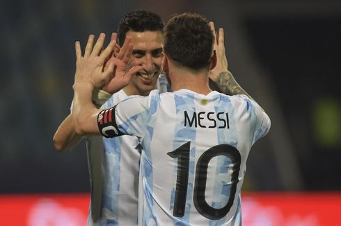Kata-kata Motivasi dari Messi untuk Di Maria, Pemain Terbaik Argentina Vs Brasil