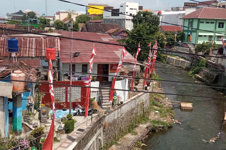 Suasana bantaran kali code, Senin (24/8/2020) 