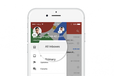 Gmail di iOS Satukan Inbox dari Banyak Akun
